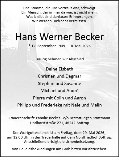 Hans Werner Becker