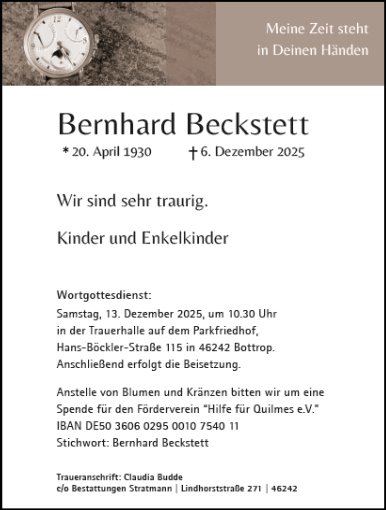 Bernhard Beckstett