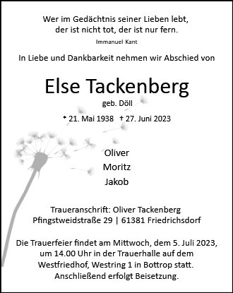 Else Tackenberg