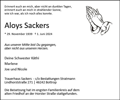 Aloys Sackers