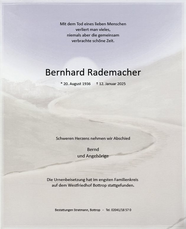 Bernhard Rademacher