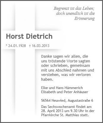 Horst Dietrich