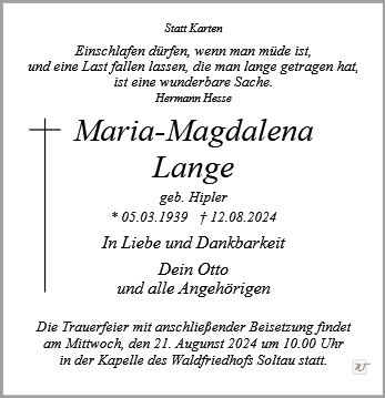 Maria-Magdalena Lange