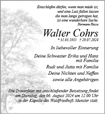 Walter Cohrs