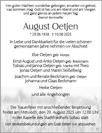 August Oetjen