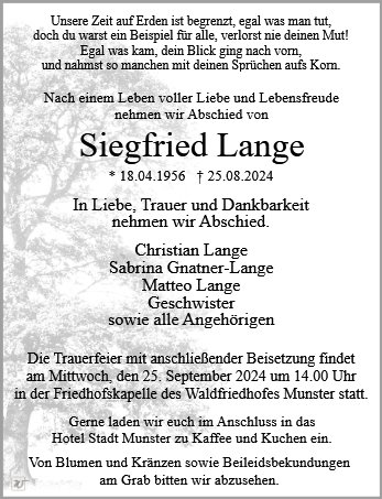 Siegfried Lange