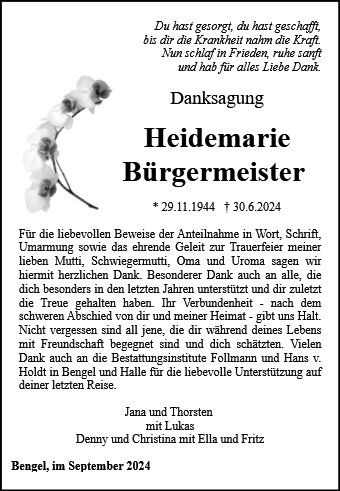 Heidemarie Bürgermeister 