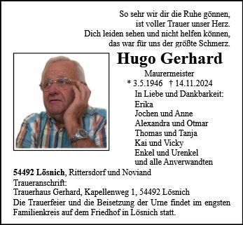 Hugo Gerhard