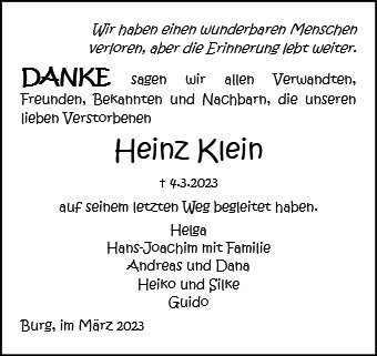 Heinz Klein