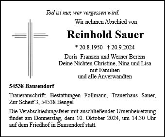 Reinhold Sauer 