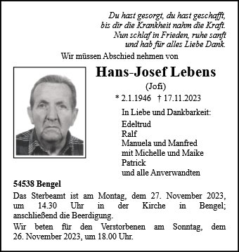 Hans Josef Lebens