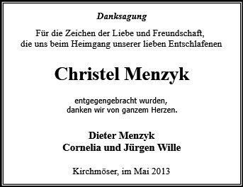 Christel Menzyk