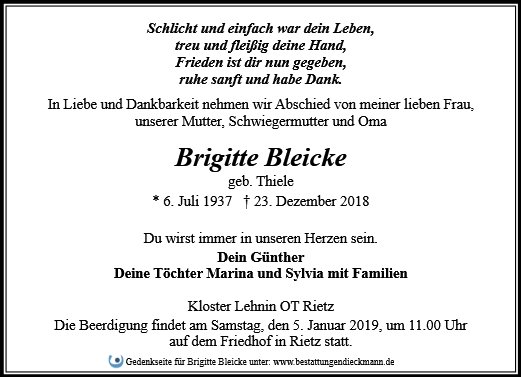 Brigitte Bleicke