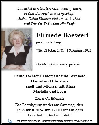 Elfriede Baewert