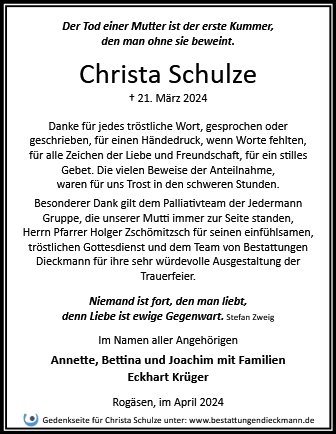 Christa Schulze