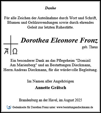Dorothea Fronz