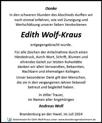 Edith Wolf-Kraus