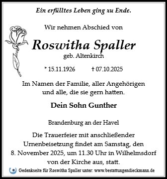 Roswitha Spaller
