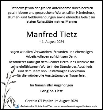 Manfred Tietz