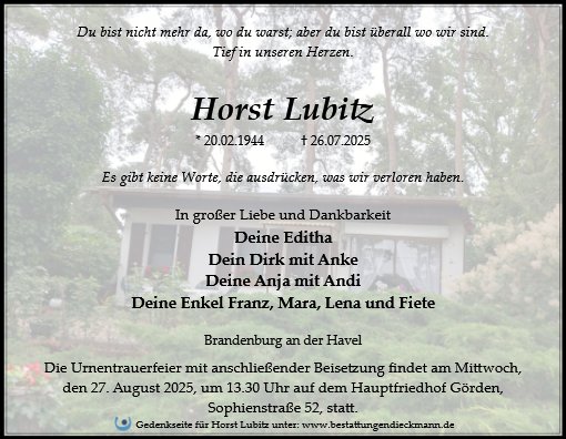 Horst Lubitz
