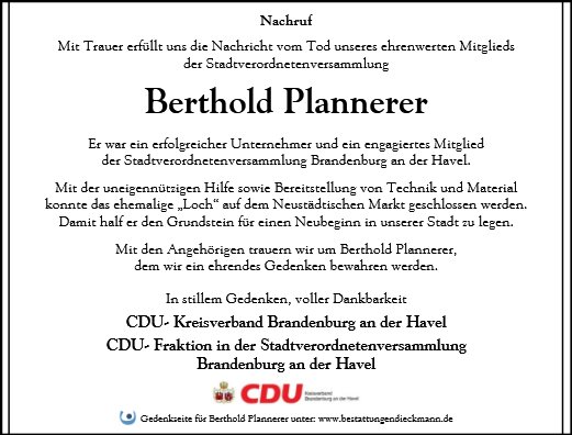 Berthold Plannerer