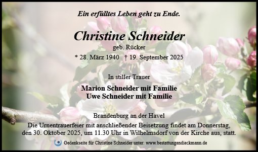 Christine Schneider