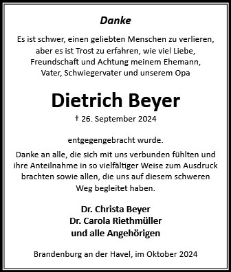 Dietrich Beyer