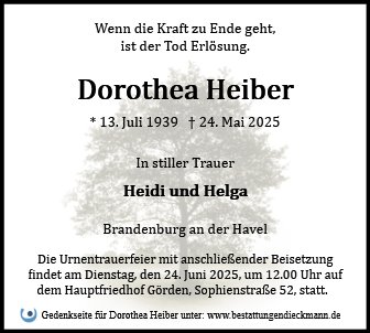 Dorothea Heiber