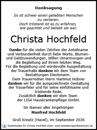 Christa Hochfeld