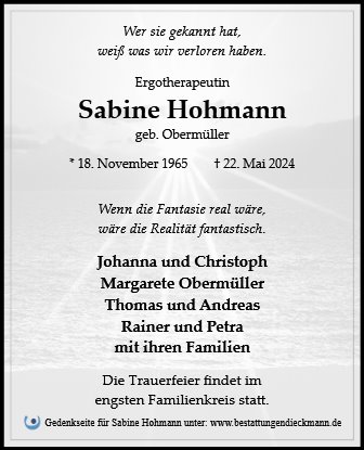 Sabine Hohmann