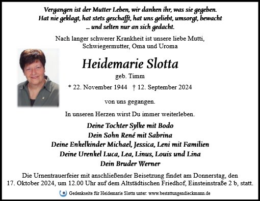 Heidemarie Slotta