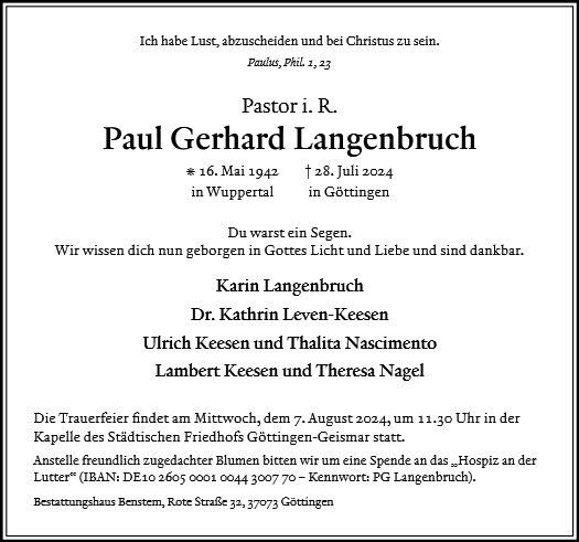 Paul Gerhard Langenbruch