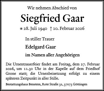 Siegfried Gaar