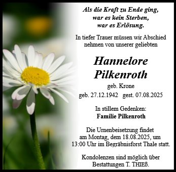 Hannelore Pilkenroth