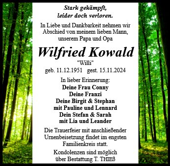 Wilfried Kowald