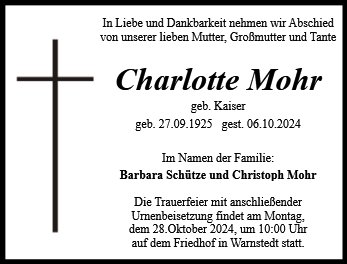 Charlotte Mohr