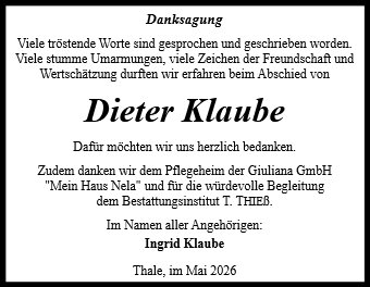 Dieter Klaube