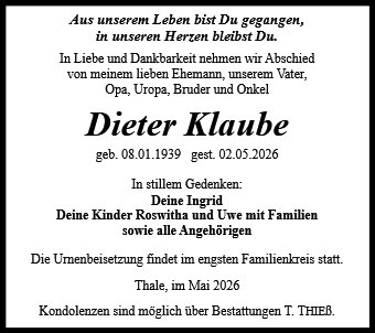 Dieter Klaube