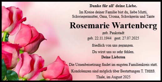 Rosemarie Wartenberg
