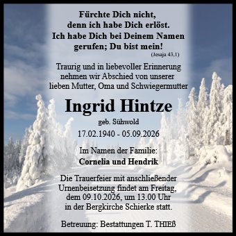 Ingrid Hintze