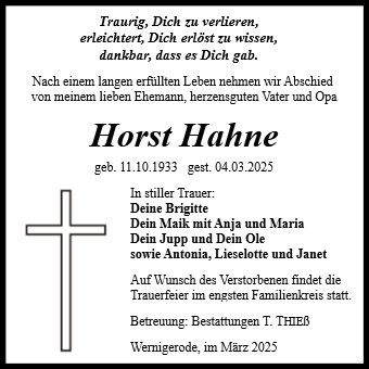 Horst Hahne