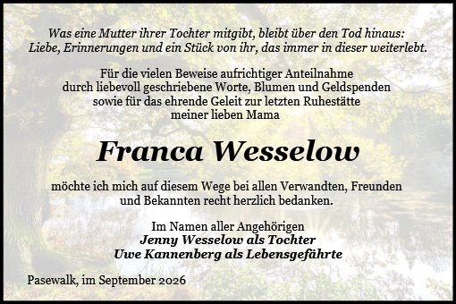 Franca Wesselow