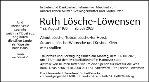 Ruth Lösche-Löwensen