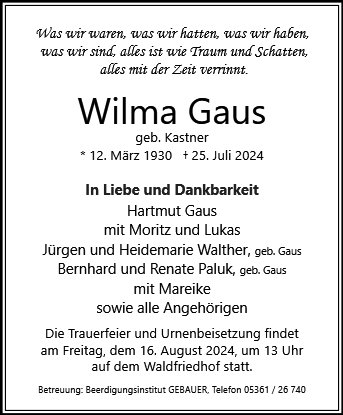 Wilma Gaus