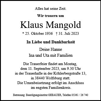 Klaus Mangold