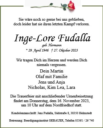 Inge-Lore Fudalla