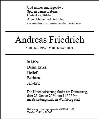 Andreas Friedrich