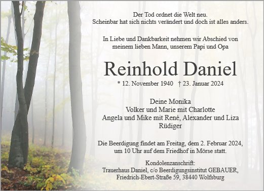 Reinhold Daniel