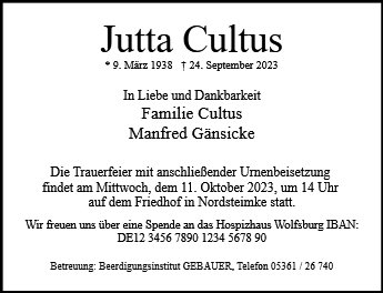 Jutta Cultus