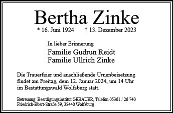Bertha Zinke